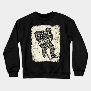 Play Hockey Canvas Crewneck Sweatshirt